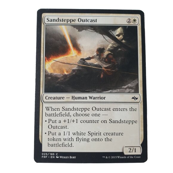 Magic The Gathering Sandsteppe Outcast 025/185 FRF Lot of 4 Near Mint Creature - Picture 2 of 3